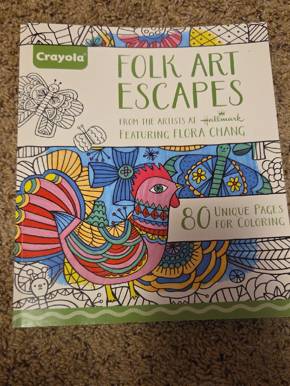 Crayola Folk Art Escapes Coloring Book - Used (Read Description)